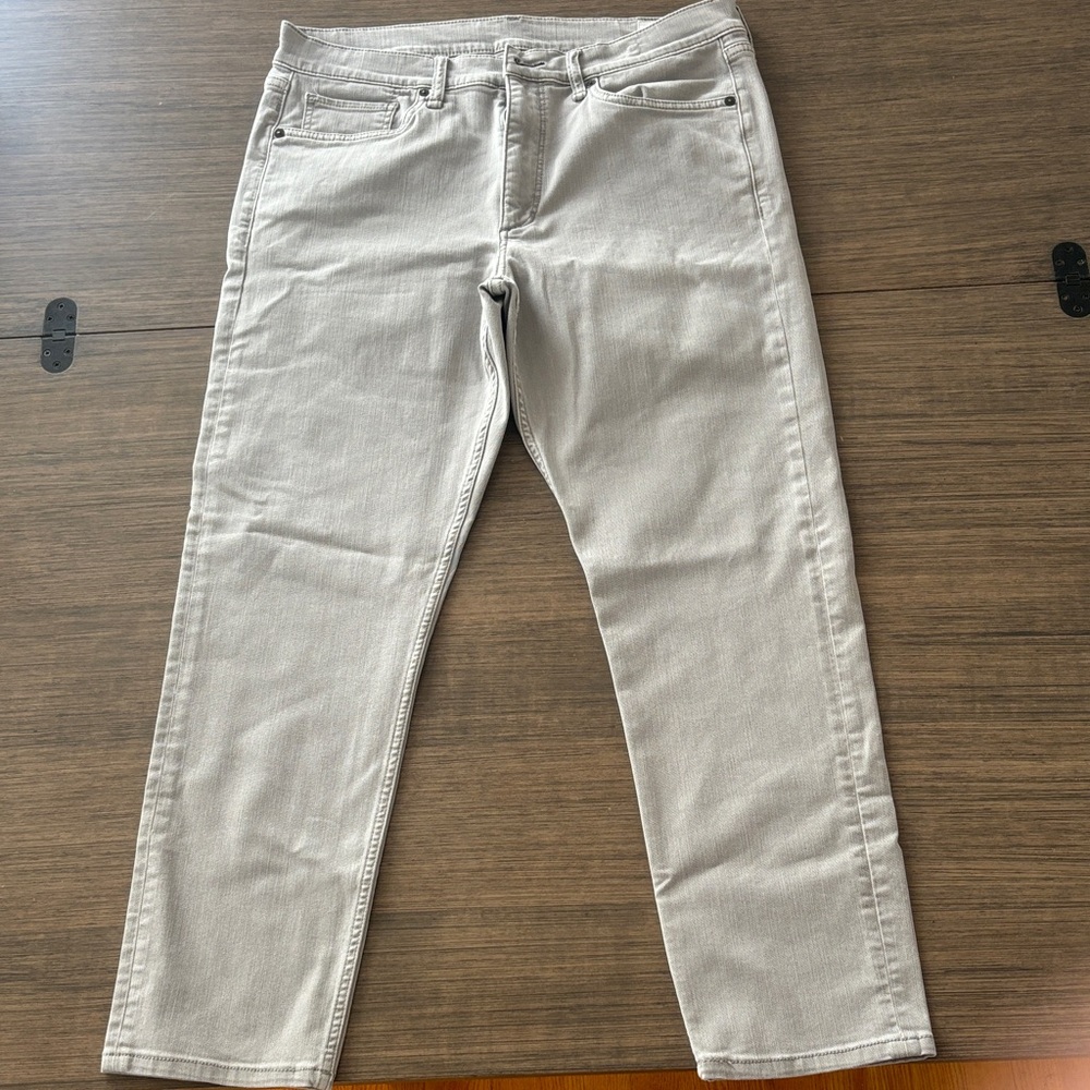 rag & bone Men's Light Gray Slim Jeans